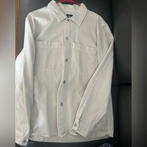 Zara "Greenish Cream" Button-Up Jacket